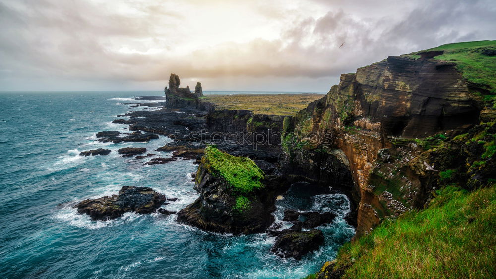 Similar – Cliffs of Moher at sunset