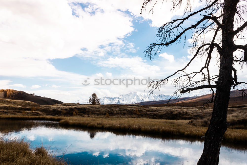 Similar – Image, Stock Photo Lake shore in mountains