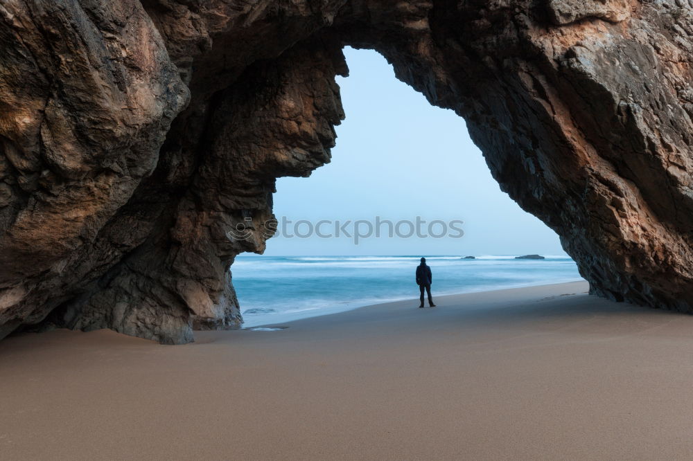 Similar – Woman looking out to sea