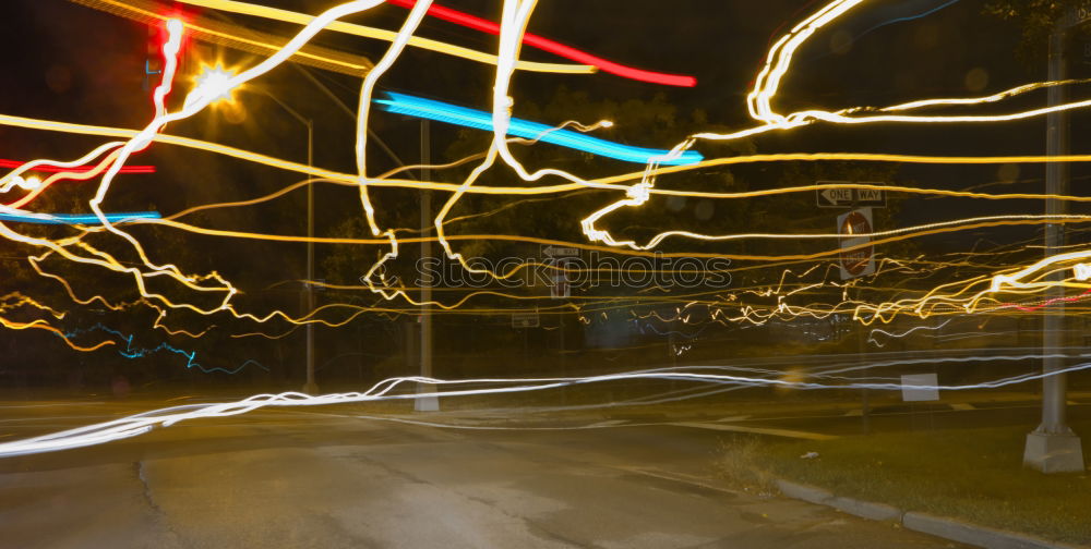 Similar – Image, Stock Photo Night light Long exposure