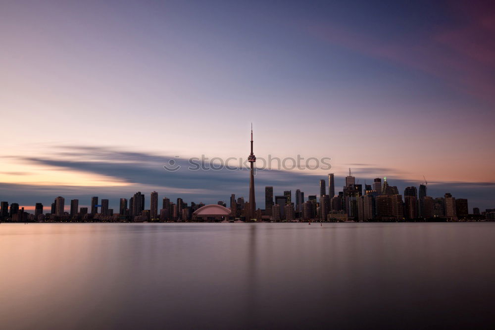 Similar – Skyline with freighter