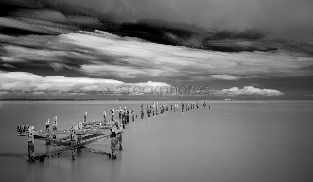 Similar – BeachFence 2 Wood Clouds