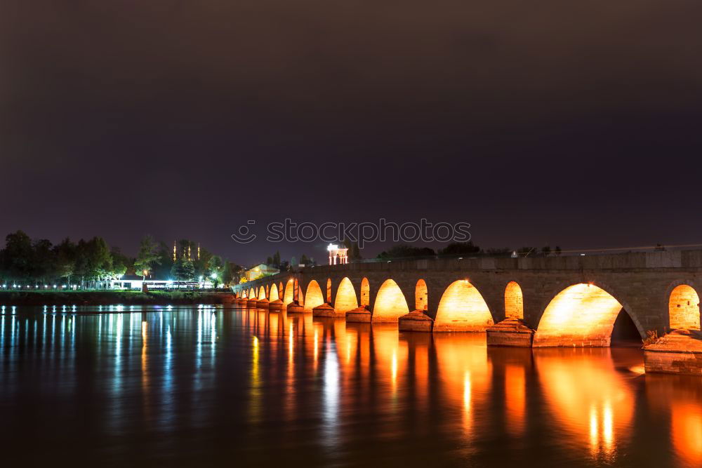 Similar – Frankfurt Bridge Magic