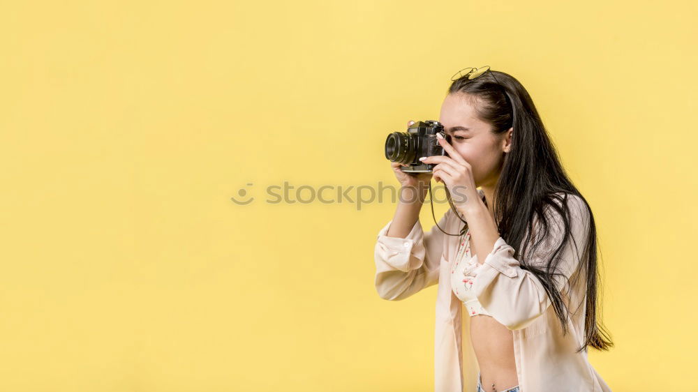 Similar – young beautiful woman having fun with her dog outdoors