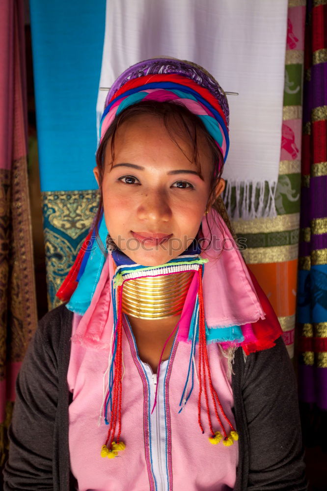 Similar – Image, Stock Photo Fabric Seller Guatemala