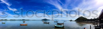 Image, Stock Photo View of the harbour of Klintholm Havn in Denmark