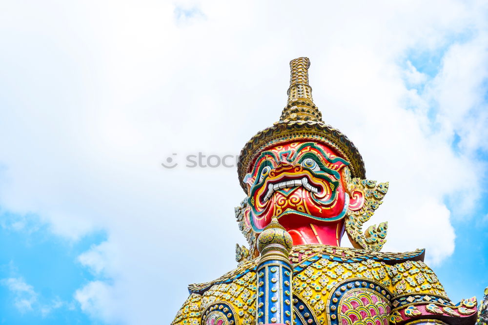 Similar – Colorful statue at Wat Phra Kaew temple, Bangkok