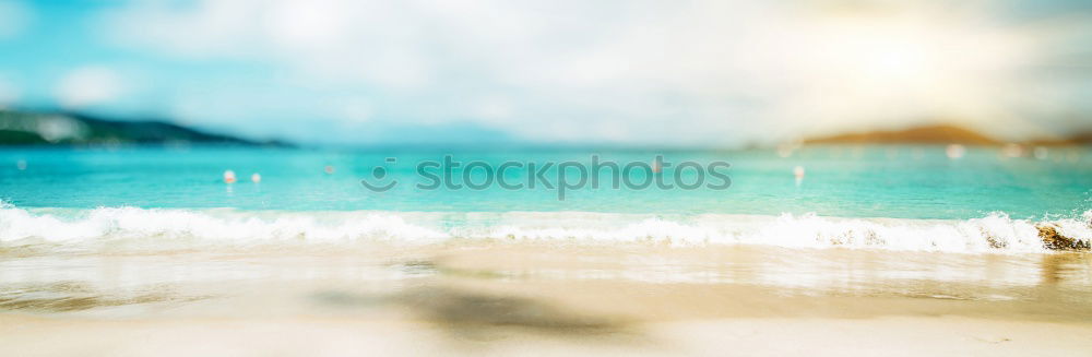 Similar – Image, Stock Photo Umbrella on beach near sea