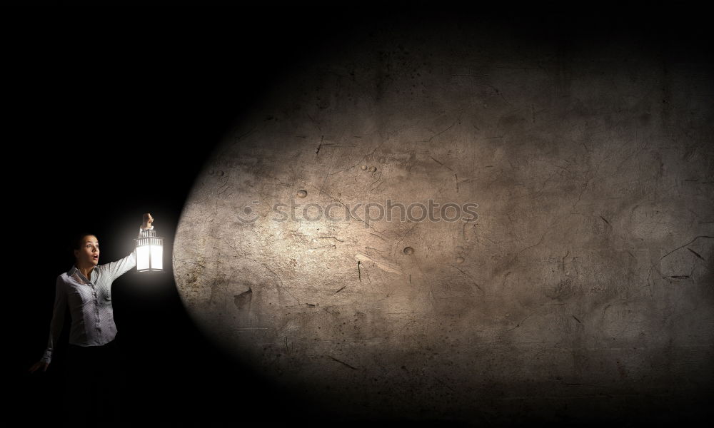 Similar – Image, Stock Photo Teenager poses in the old window of the abandoned building