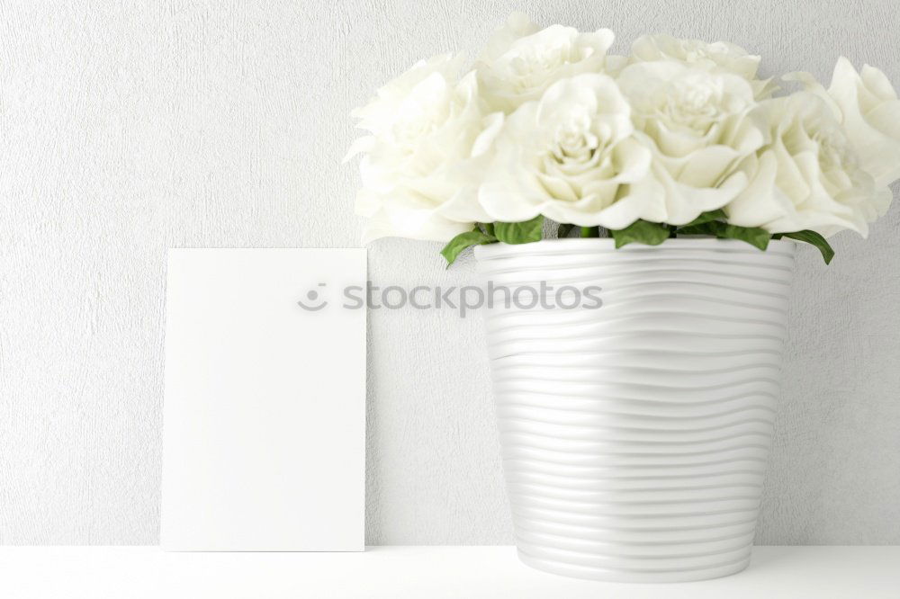 Image, Stock Photo aalto white Flower Vase