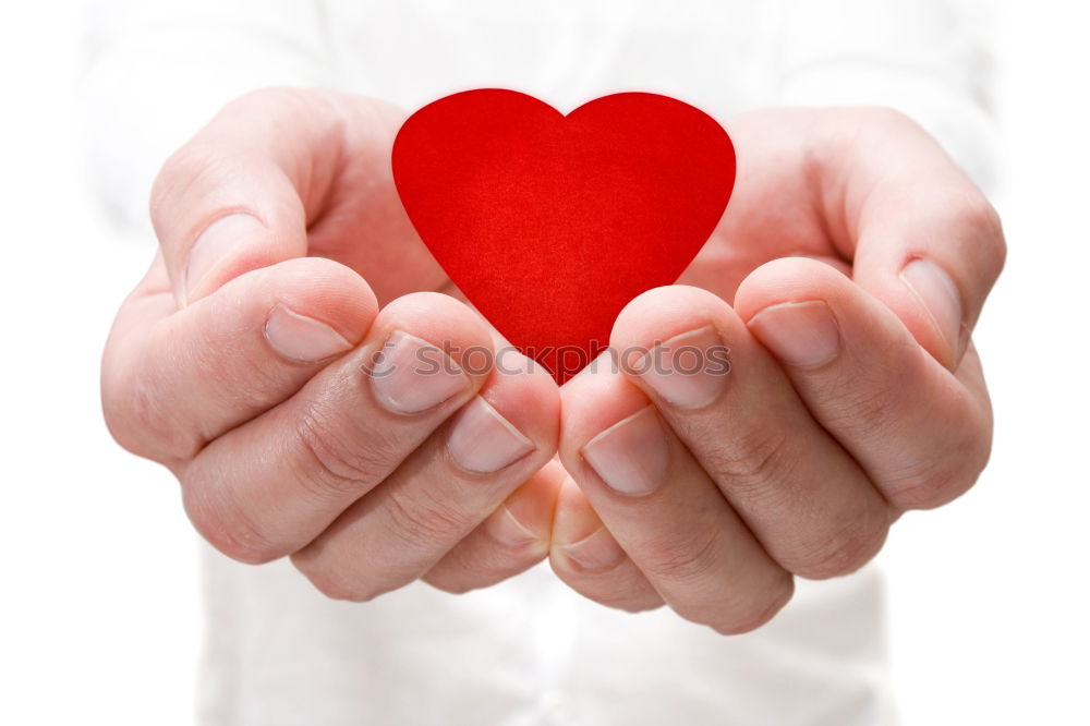 Similar – Image, Stock Photo felt heart Man Adults Hand