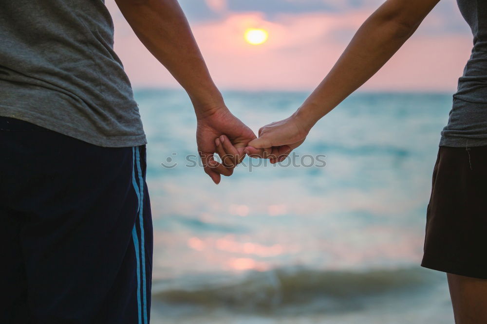 Similar – Image, Stock Photo Group of female friends hugging each other in sunset