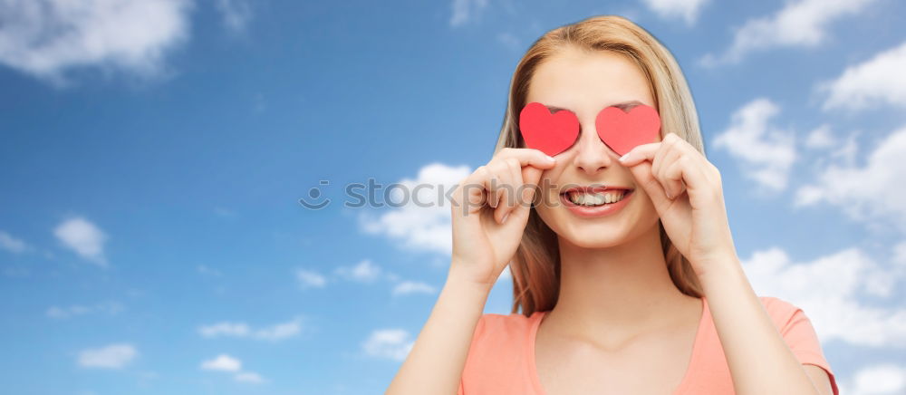 Similar – Portrait of Young woman with Lollipop