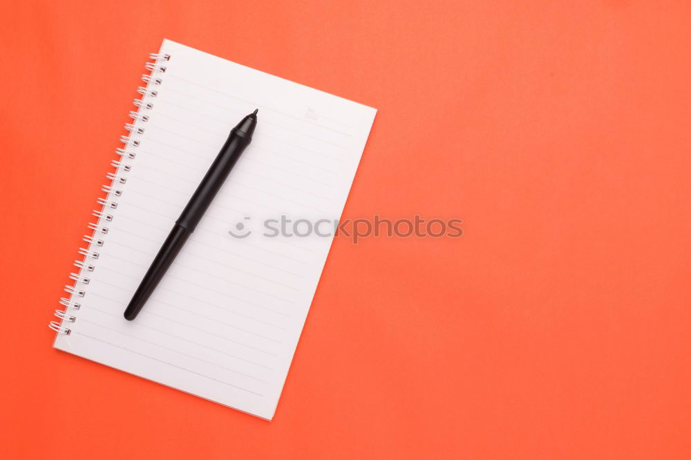 Similar – notebook with white sheets and a crumpled sheet of paper