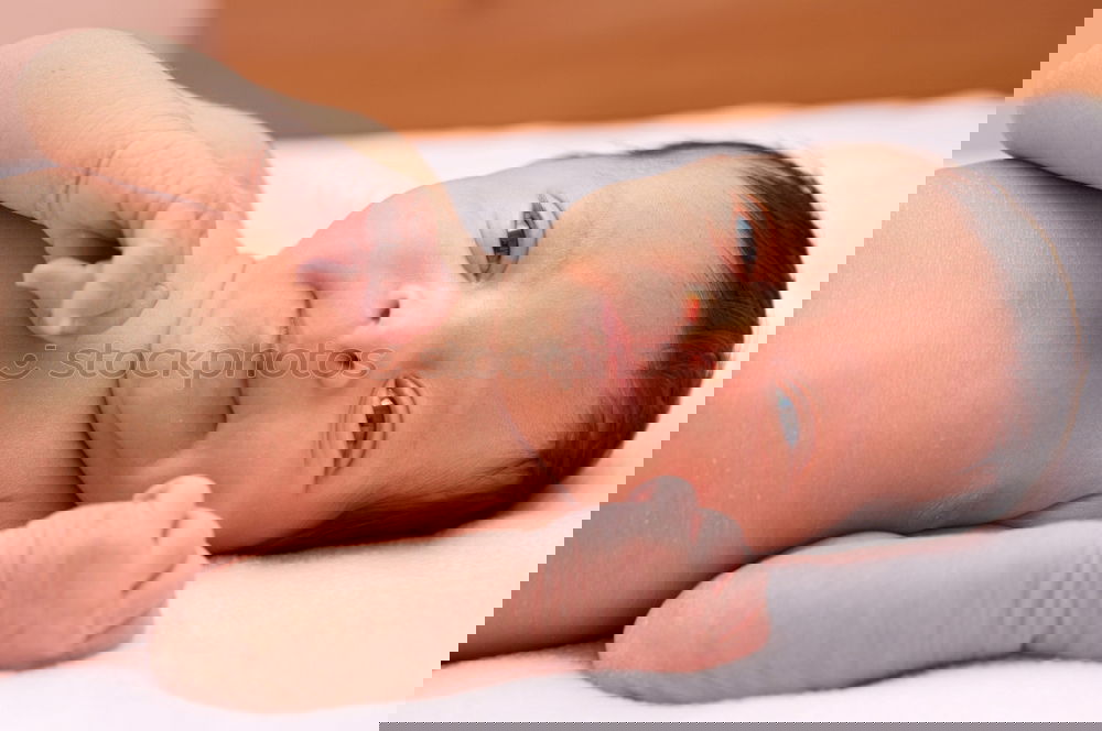 Similar – Image, Stock Photo Bathing newborn baby girl.