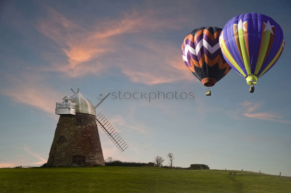 Similar – Image, Stock Photo X in the sky Windmill