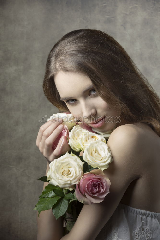 Similar – Image, Stock Photo Men With Flowers In Their Beards