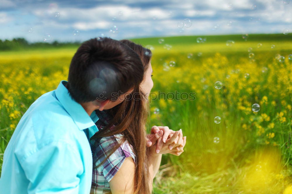 Similar – happy lovers on Holiday in the alps mountains