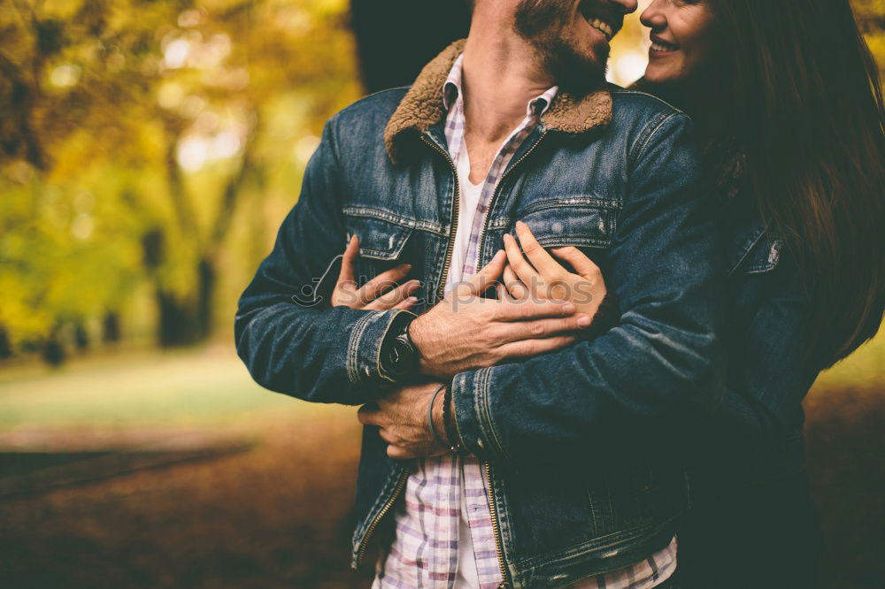Similar – Image, Stock Photo Proud father hugs his daughter.