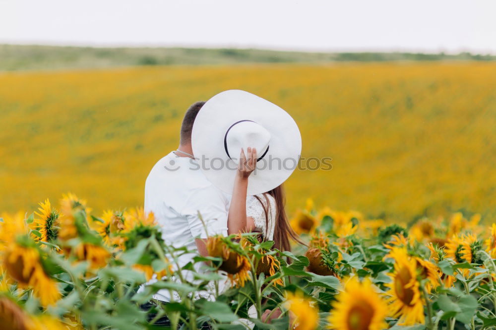 Similar – Image, Stock Photo woman in sunflower field, spain