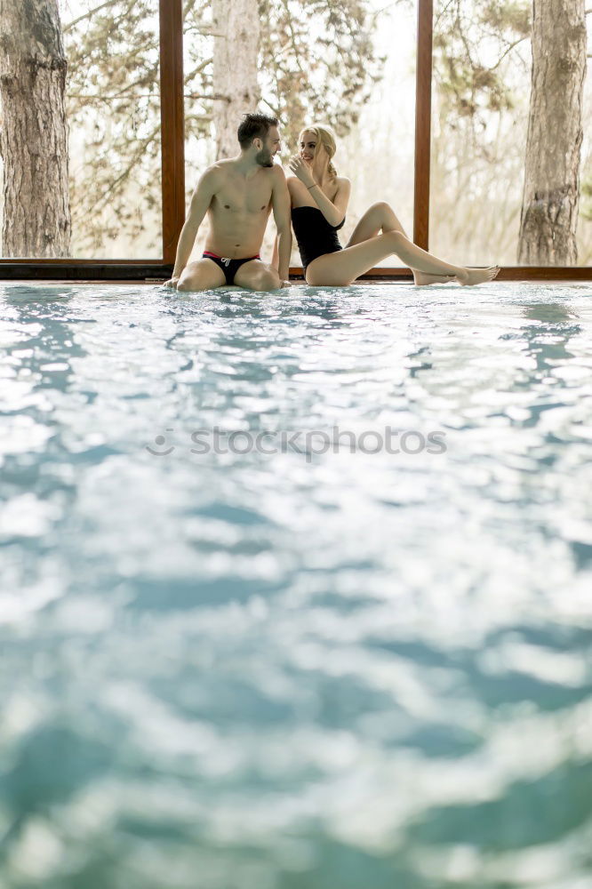 Similar – Image, Stock Photo Sensual couple in plunge tub