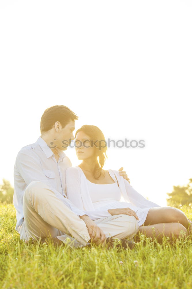 Similar – Image, Stock Photo intimacy between loving couple