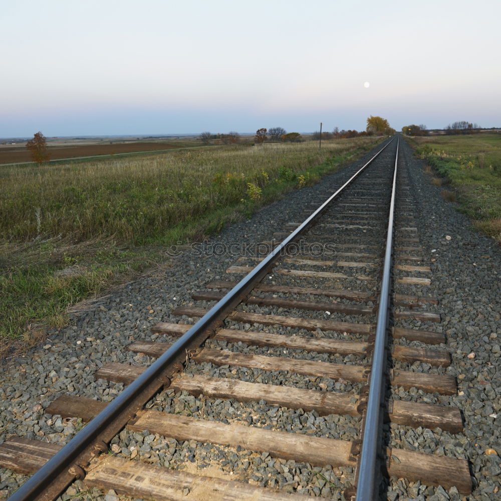 Similar – Image, Stock Photo Tracks in nowhere {N5}