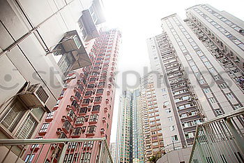 Similar – Image, Stock Photo Big flat-box buildings in Hong Kong, China