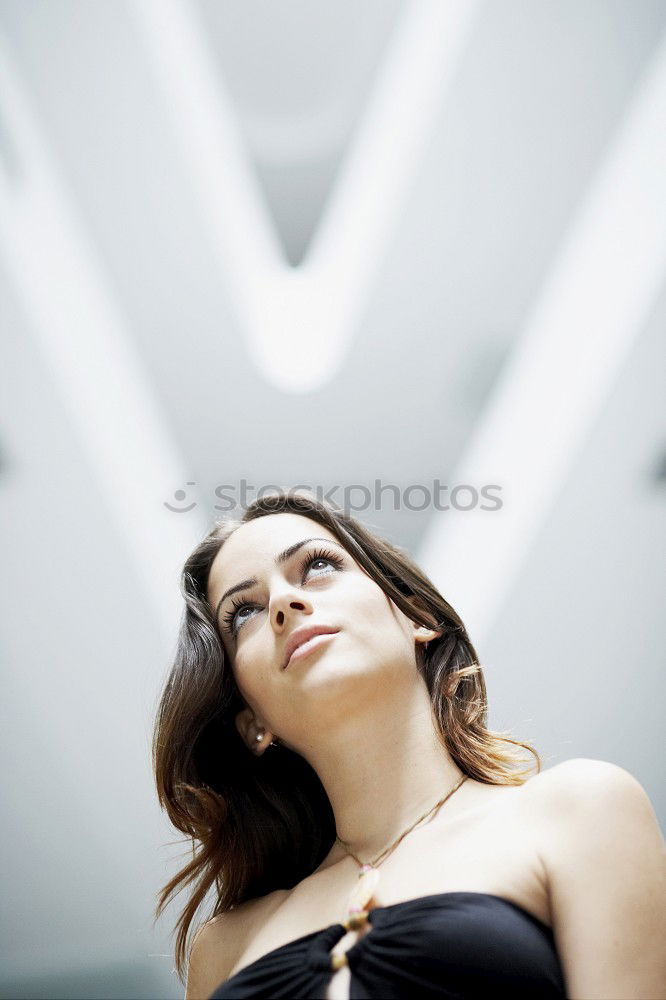 Image, Stock Photo Woman against the light