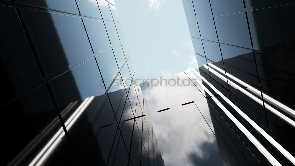 Similar – Image, Stock Photo To the top Town Downtown