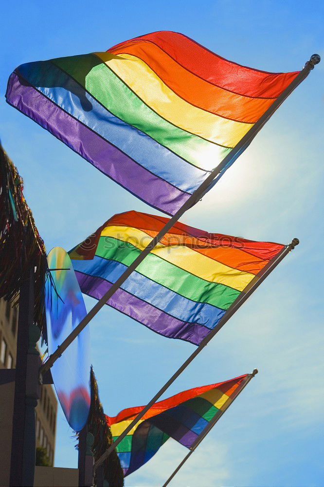 Similar – Image, Stock Photo LGBT Cloudless sky