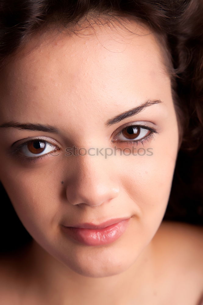 Similar – A young girl sits thoughtfully in a pink shopping trolley amidst pink goods