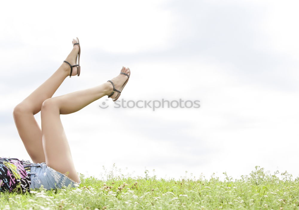 Similar – athletic woman resting