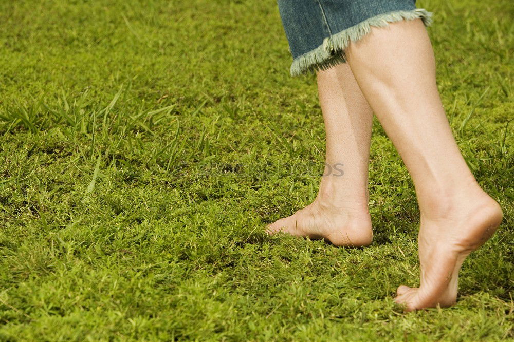 Similar – Walking barefoot in nature