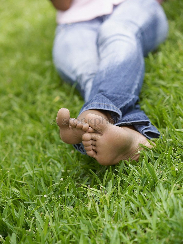 Similar – Walking barefoot in nature