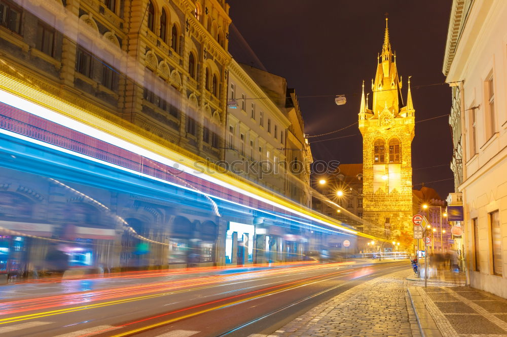 Similar – Prague at night (National Theatre)