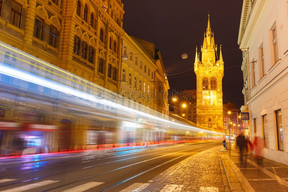 Similar – Prague at night (National Theatre)