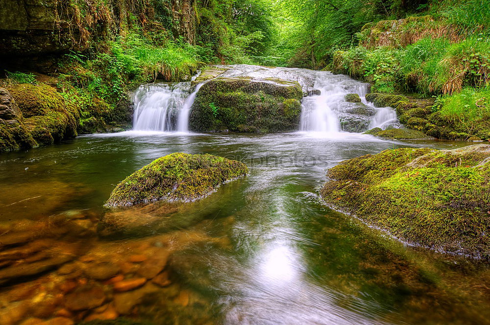 Similar – Image, Stock Photo Waterfall in autumn