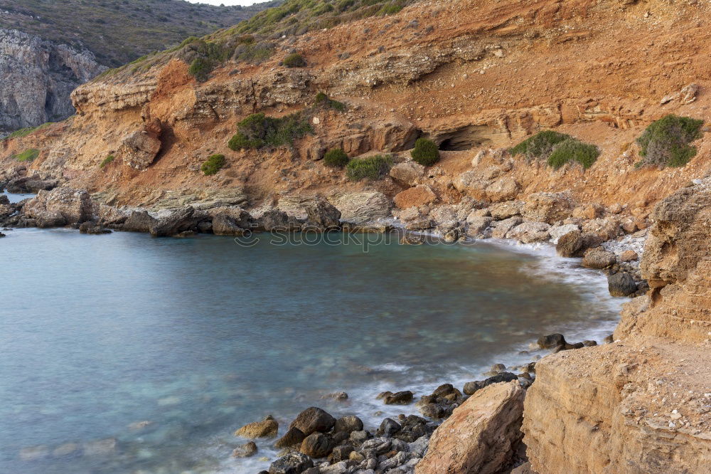 Similar – Ocean Landscape With Rocks And Cliffs At Lagos Bay Coast In Algarve, Portugal