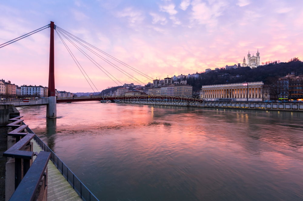 Similar – Image, Stock Photo Sunset on the Danube 2