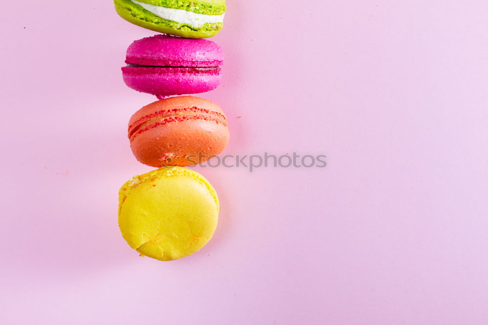 Similar – Macarons on a pink background