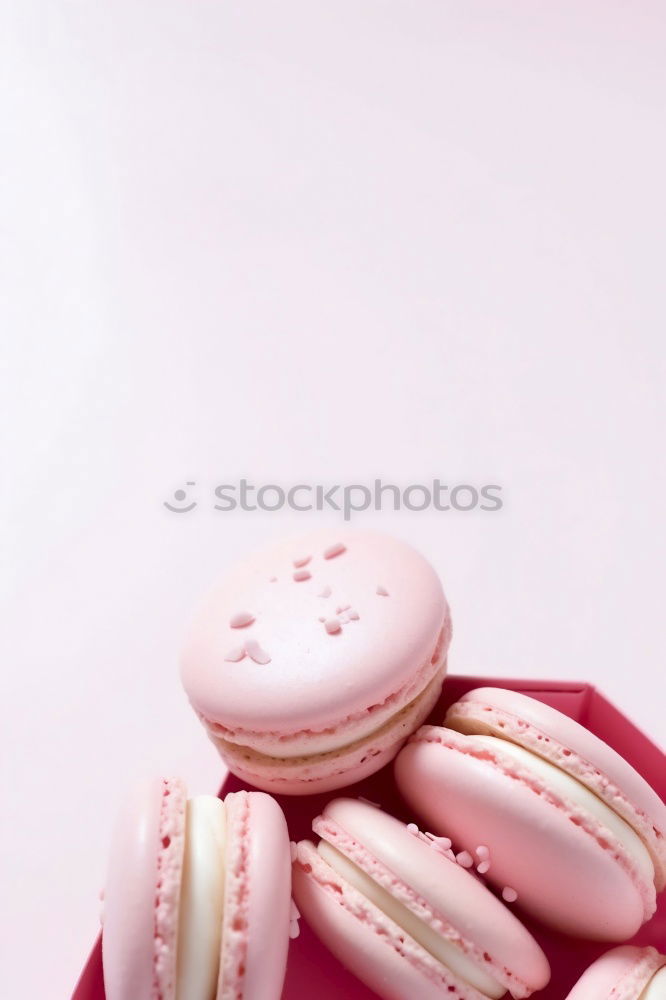 Similar – Image, Stock Photo Macaron And Strawberry Birthday Cake