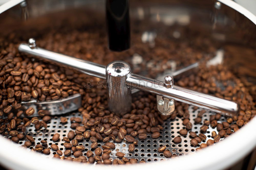 Similar – Image, Stock Photo Close-up coffee grinding machine