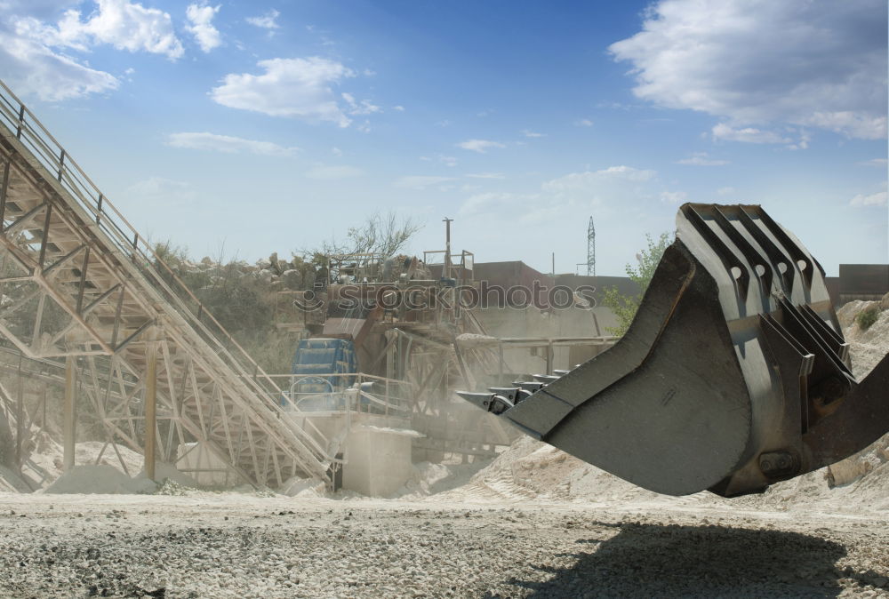 Similar – gravel pit Conveyor belt