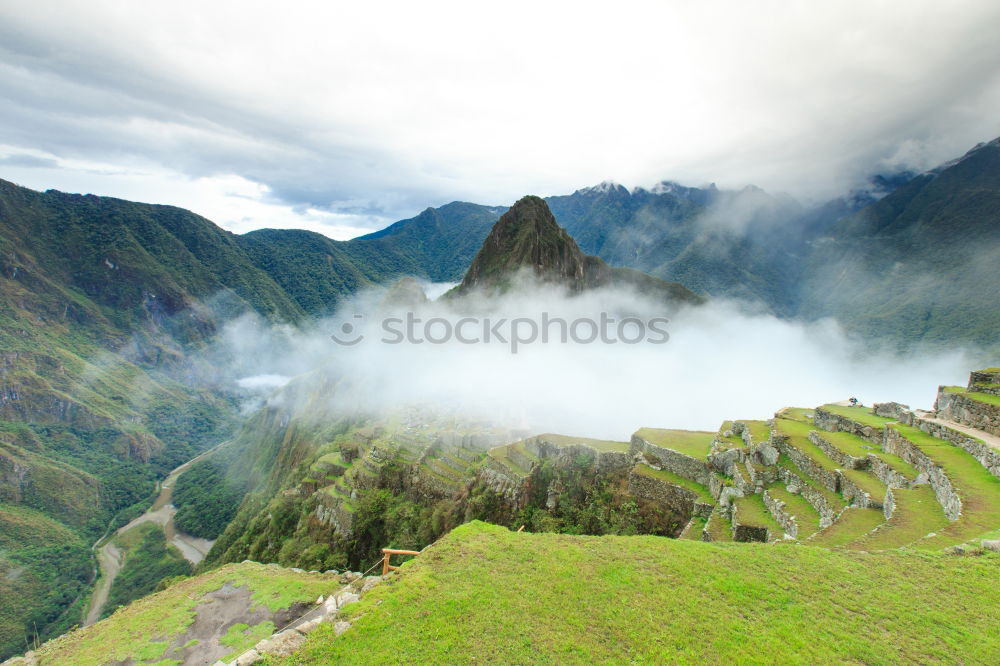 Similar – Image, Stock Photo Clouds over Machu Picchu