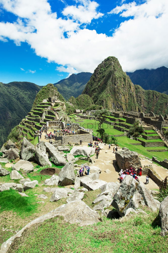 Similar – Image, Stock Photo Clouds over Machu Picchu