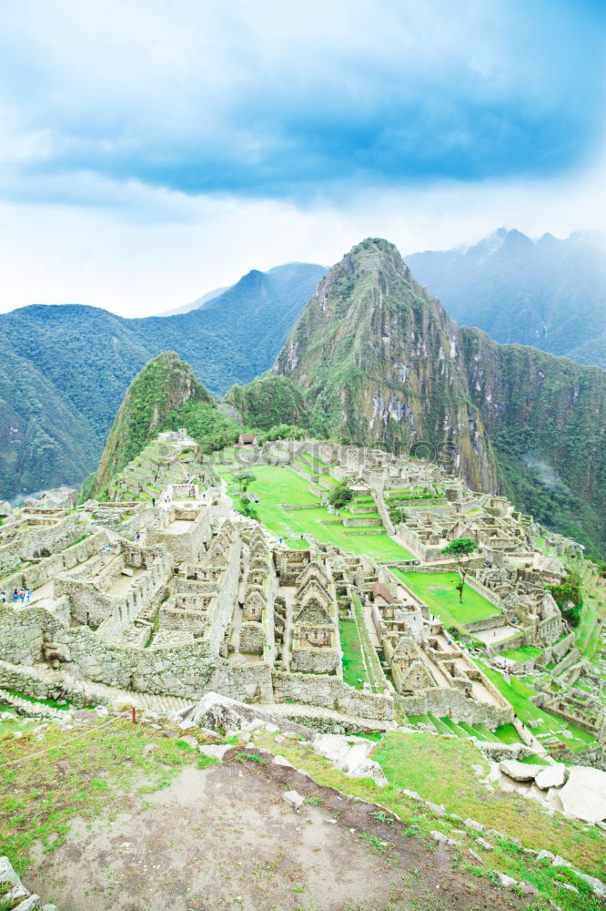 Similar – Image, Stock Photo Clouds over Machu Picchu