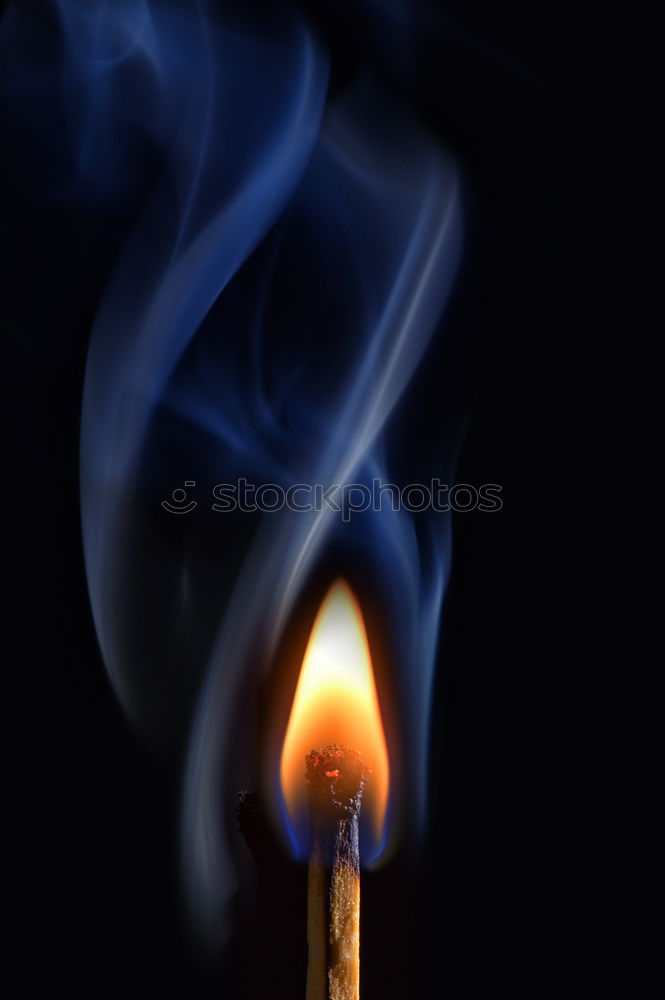 Similar – burning match Match Flame