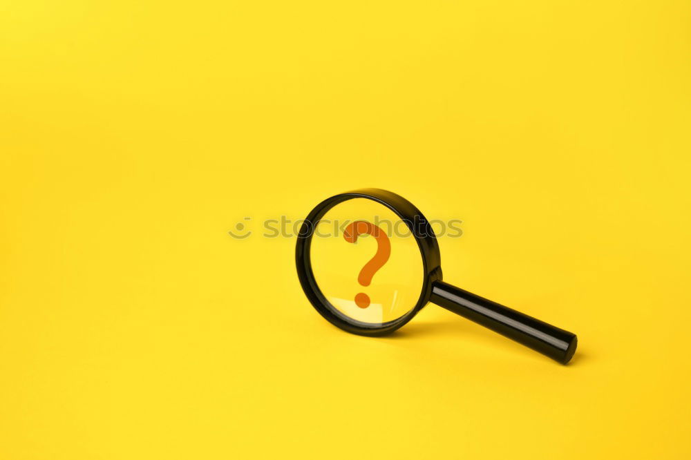 Similar – Magnifying glass on yellow background