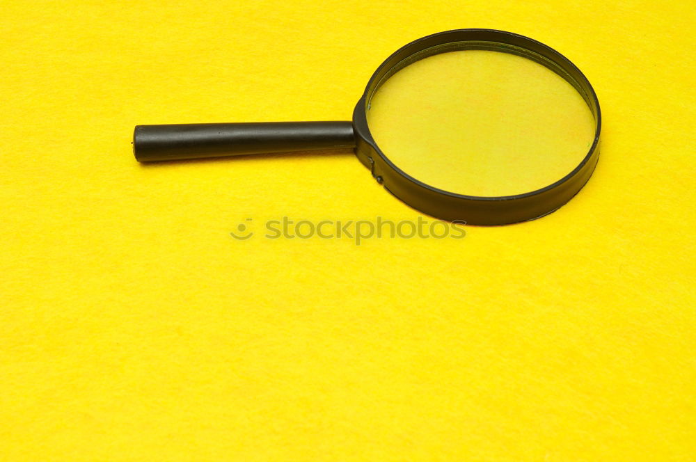 Similar – Magnifying glass on yellow background